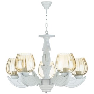 لوستر پنج شعله چشمه نور کد G659/5-WT (سفید)