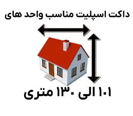 داک اسپلیت مناسب برای واحد های 100 الی 130 متری