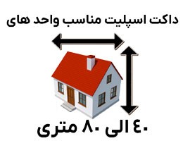 داک اسپلیت مناسب برای واحد های 40 الی 80 متری